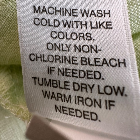 J.Jill Love Linen Women's Size L Button Front Tunic Peplum back Sleeveless Top - Picture 14 of 16